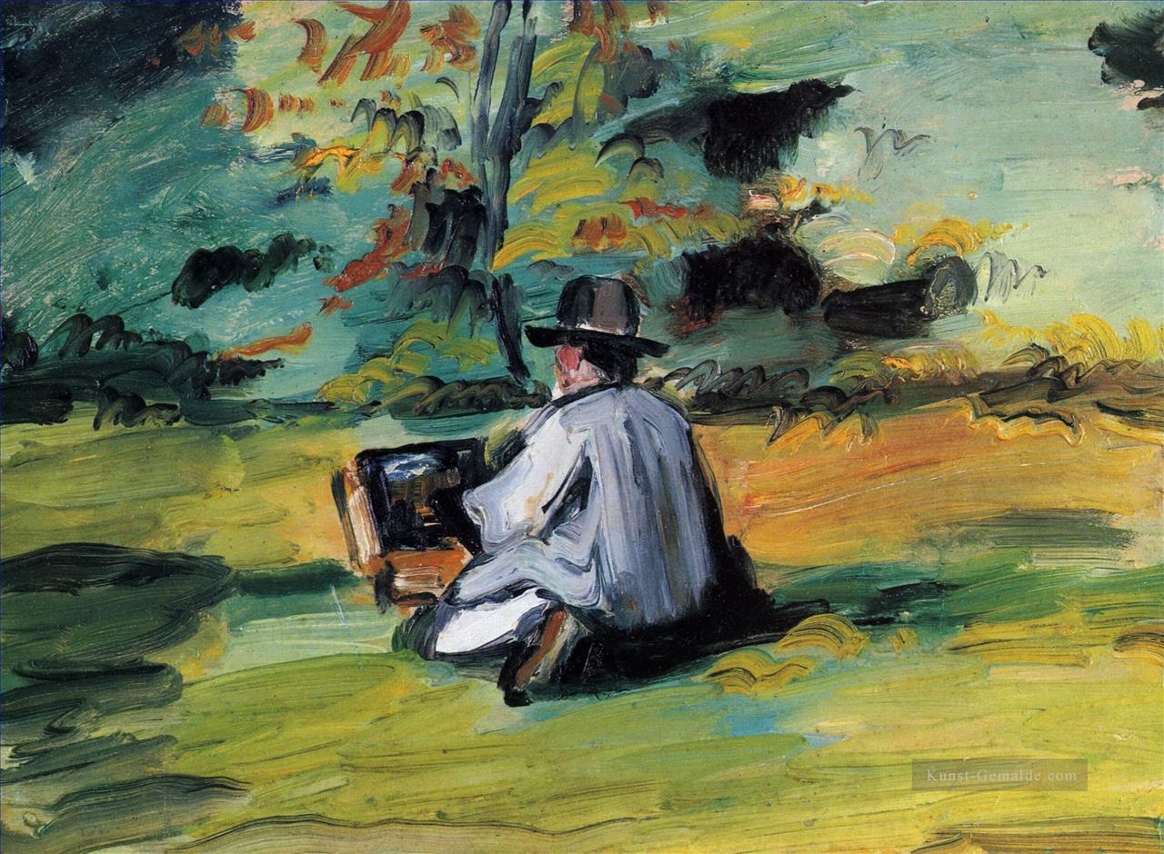 Ein Maler bei der Arbeit Paul Cezanne Ölgemälde